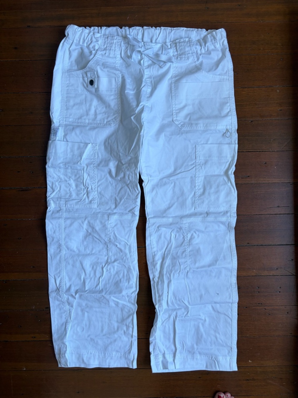 Dickies White Women's Cargo Flare Pants